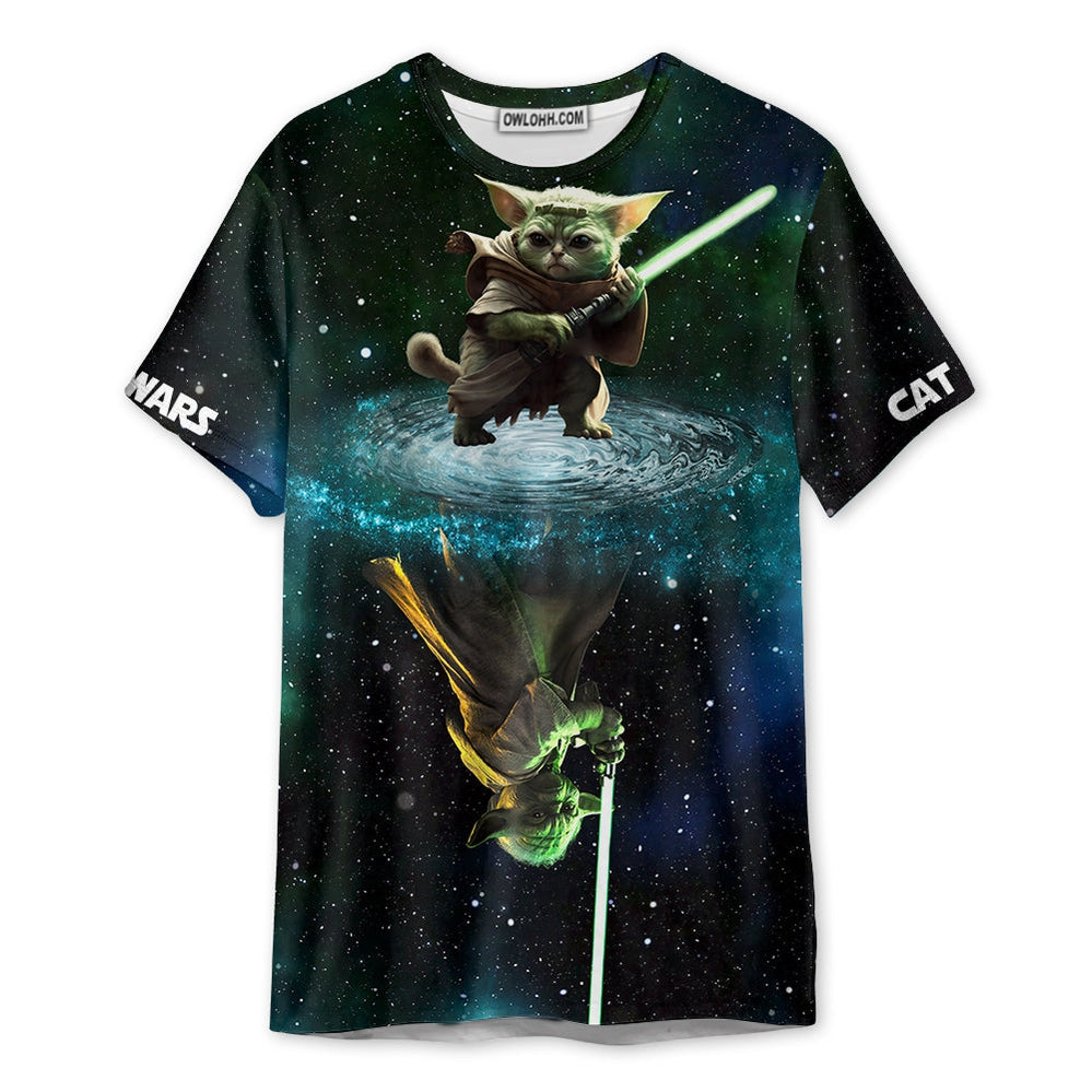 Star Wars Cat Yoda - Unisex 3D T-shirt - Chic Loom