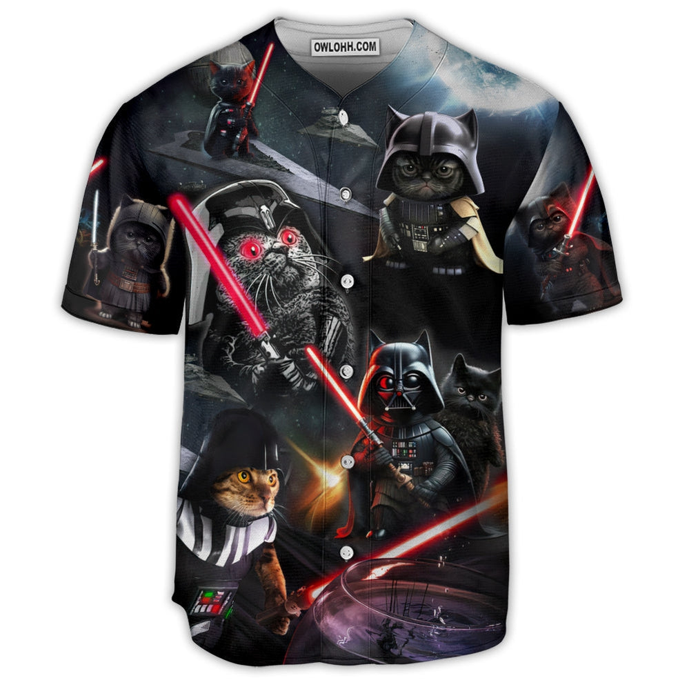 Star Wars Cat Darth Vader - Baseball Jersey - Chic Loom