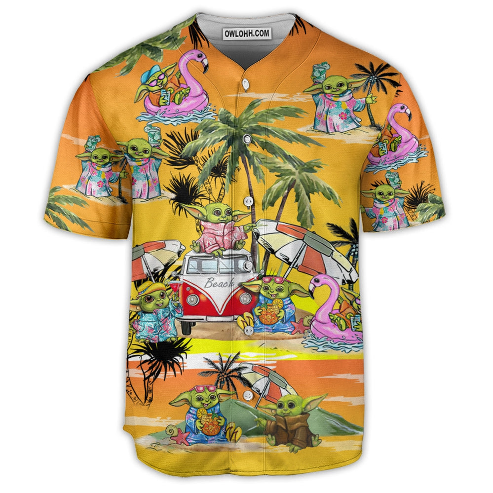 SW Disney Baby Yoda Orange - Baseball Jersey - Chic Loom