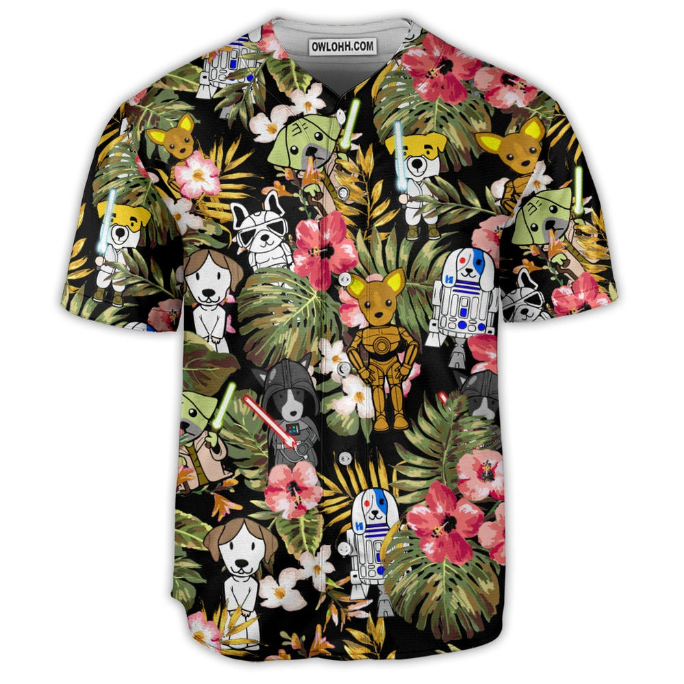 Star Dogs Tropical - Baseball Jersey - Chic Loom