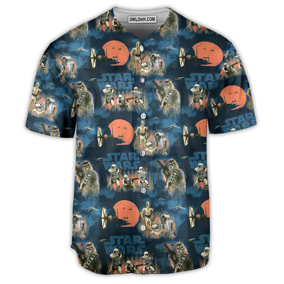 Starwars Never Underestimate A Droid - Baseball Jersey - Chic Loom