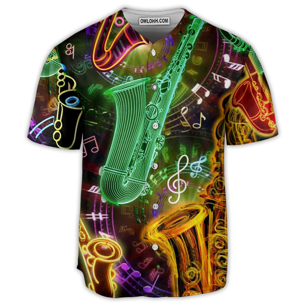 Saxophone Music Love Life Hobby Style - Baseball Jersey