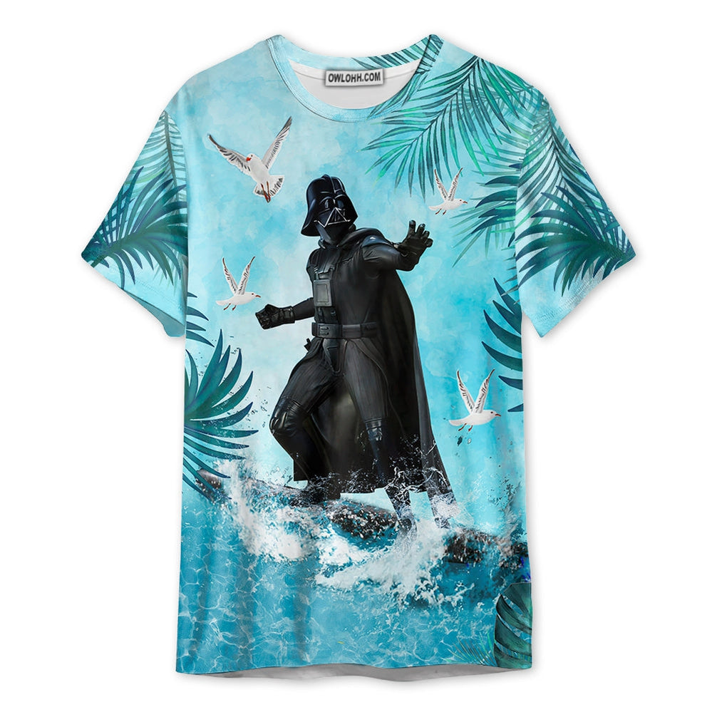Starwars Darth Vader Surfing 02 - Unisex 3D T-shirt - Chic Loom