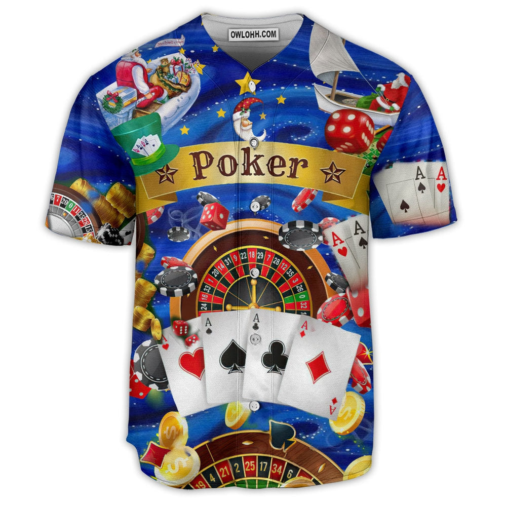 Poker Gambling Born To Play Poker Forced To Work Love Play - Baseball Jersey - Chic Loom