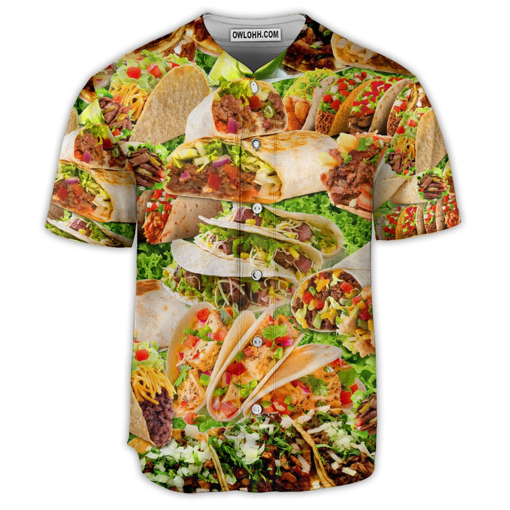 Food Tacos  Art Lover - Baseball Jersey