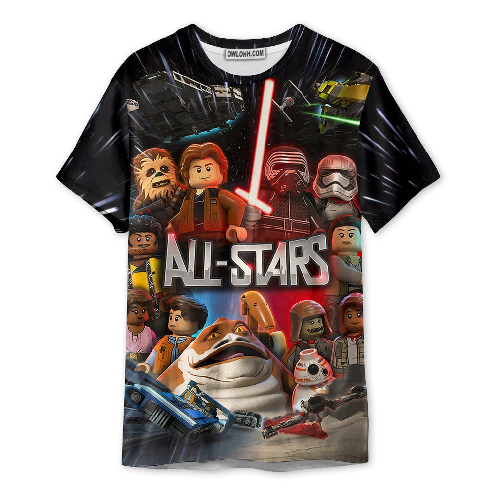 Star Wars Lego All Star - Unisex 3D T-shirt - Chic Loom