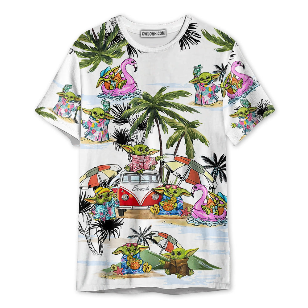 SW Cartoon Baby Yoda - Unisex 3D T-shirt - Chic Loom