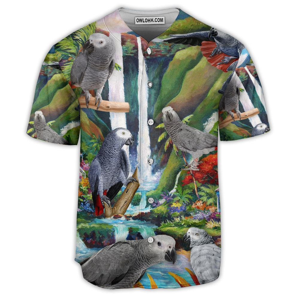 Parrot On The Forest Art - Baseball Jersey  - Chic Loom
