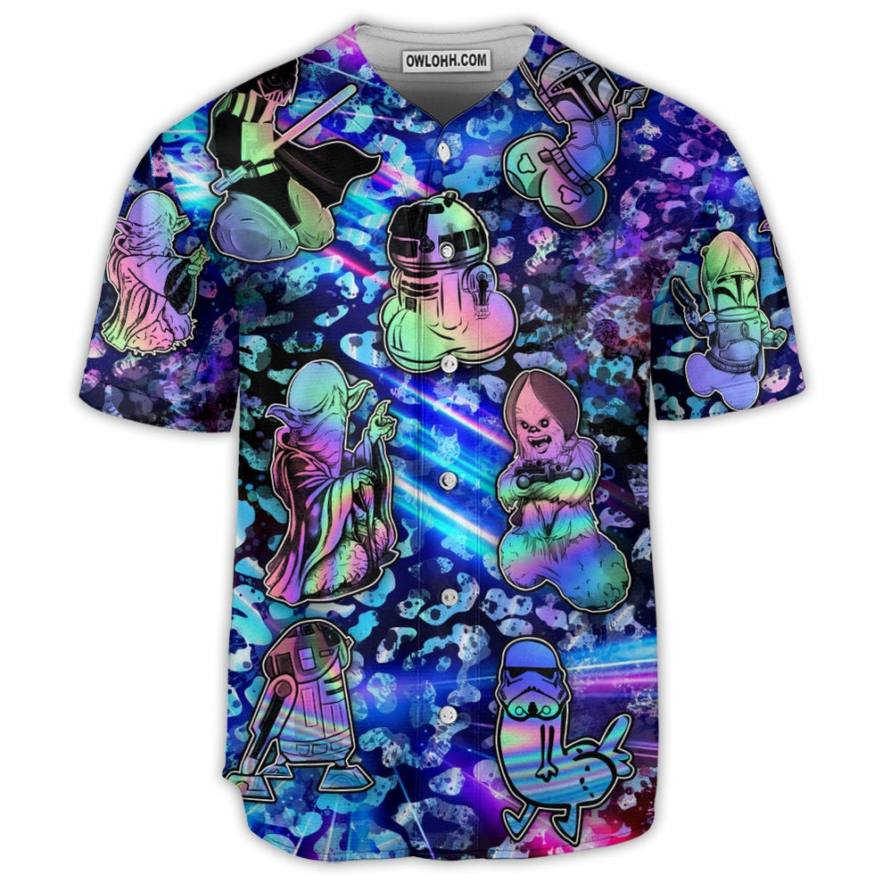 Star Wars Funny Wishing You Much Hap-Pen!s - Baseball Jersey - Chic Loom