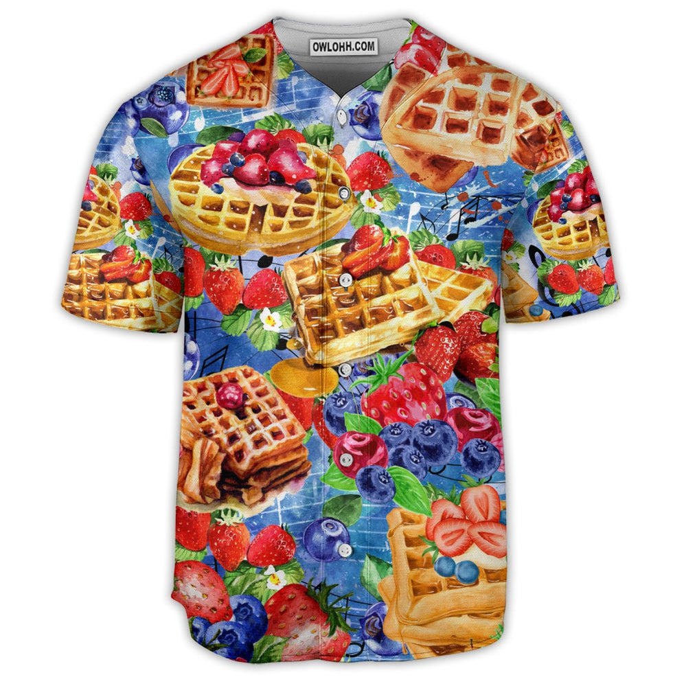 Food Waffles Art Lover - Baseball Jersey