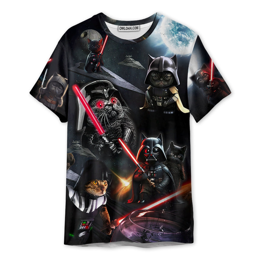 Star Wars Cat Darth Vader - Unisex 3D T-shirt - Chic Loom