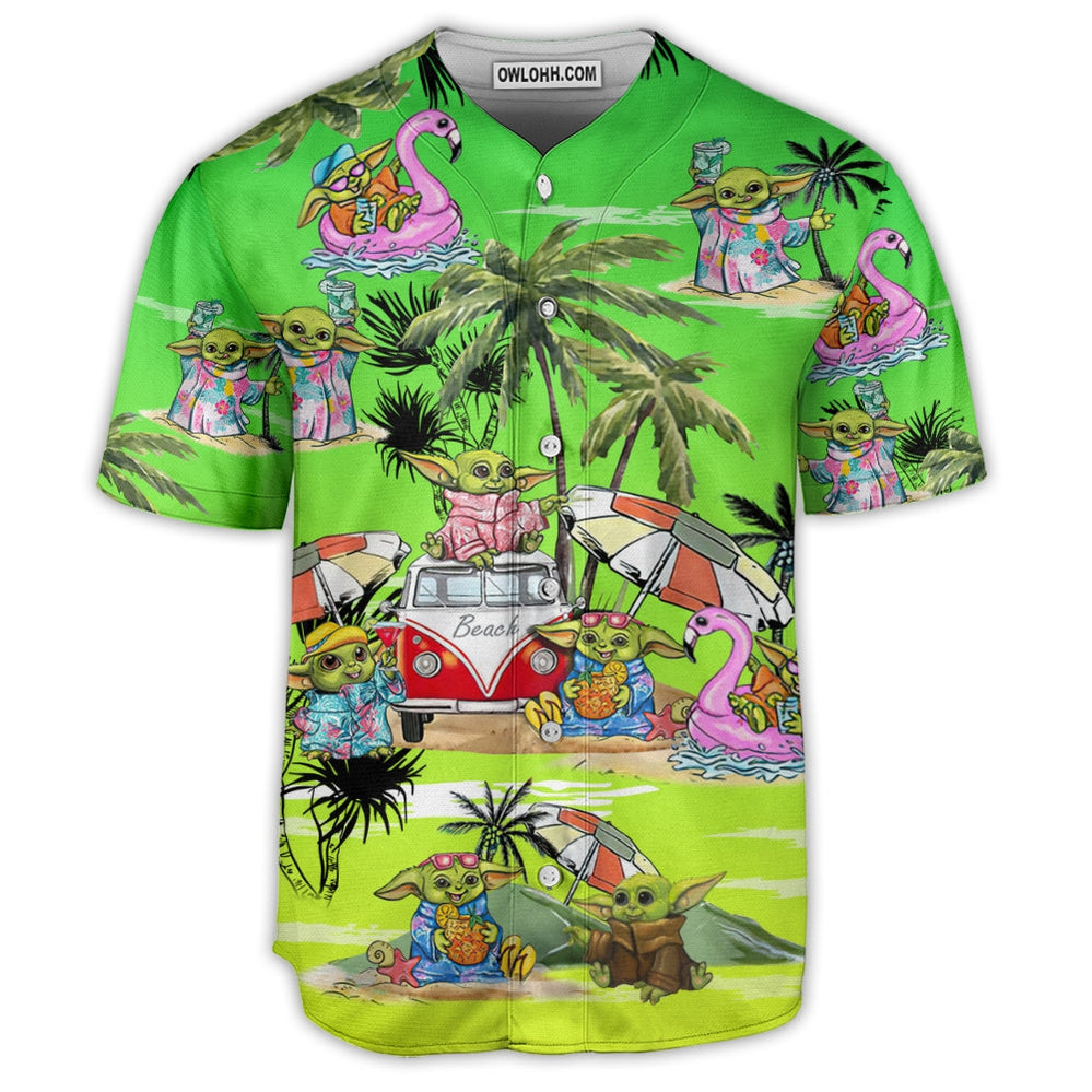 SW Disney Baby Yoda Cool - Baseball Jersey - Chic Loom