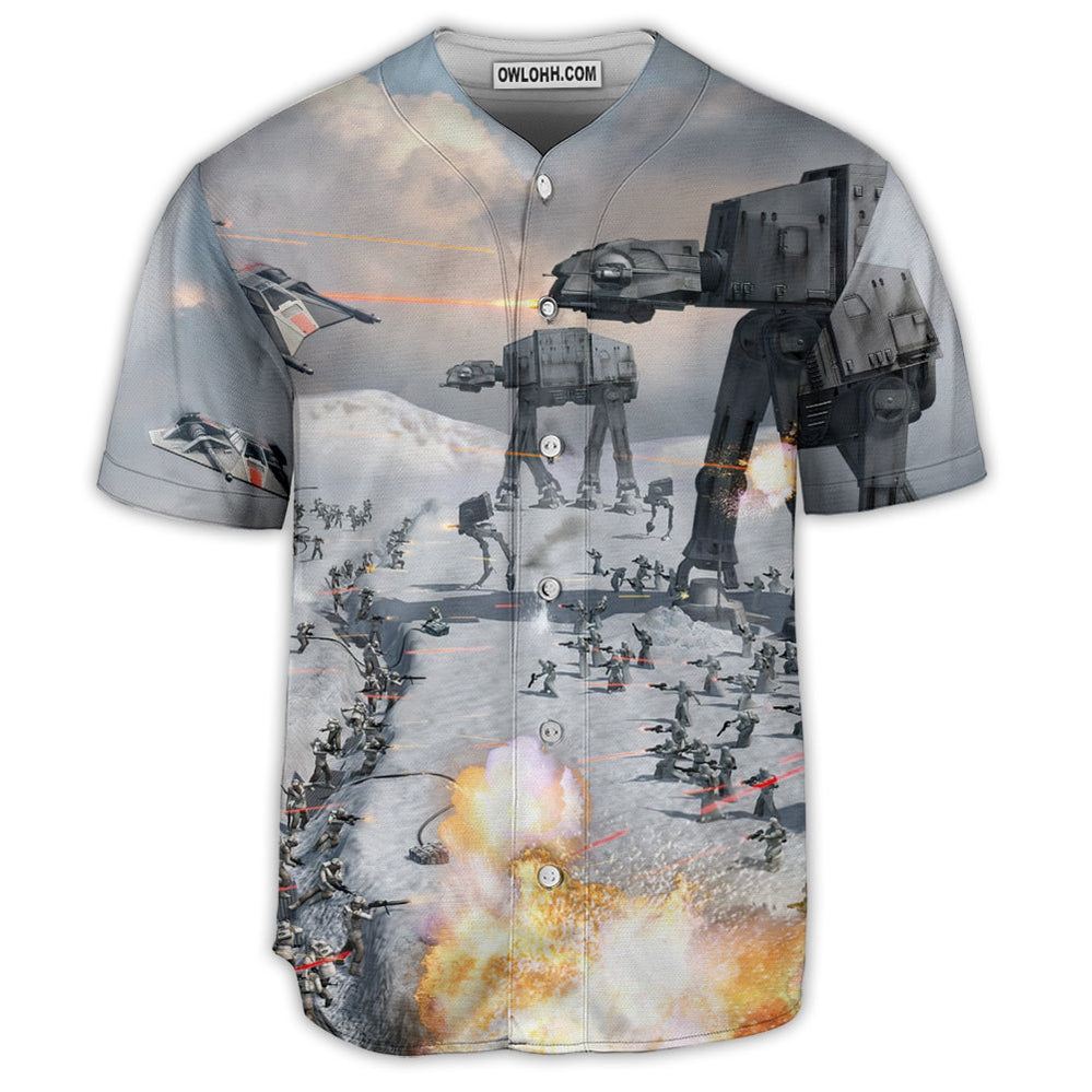 Star Wars Battle Of Hoth AT-AT - Baseball Jersey - Chic Loom