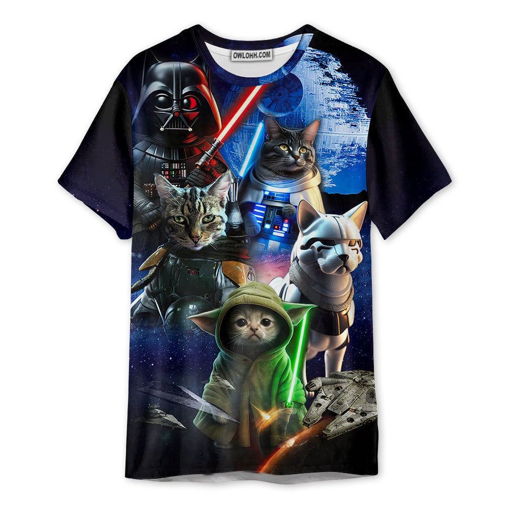 Star Wars Cat All Star - Unisex 3D T-shirt - Chic Loom