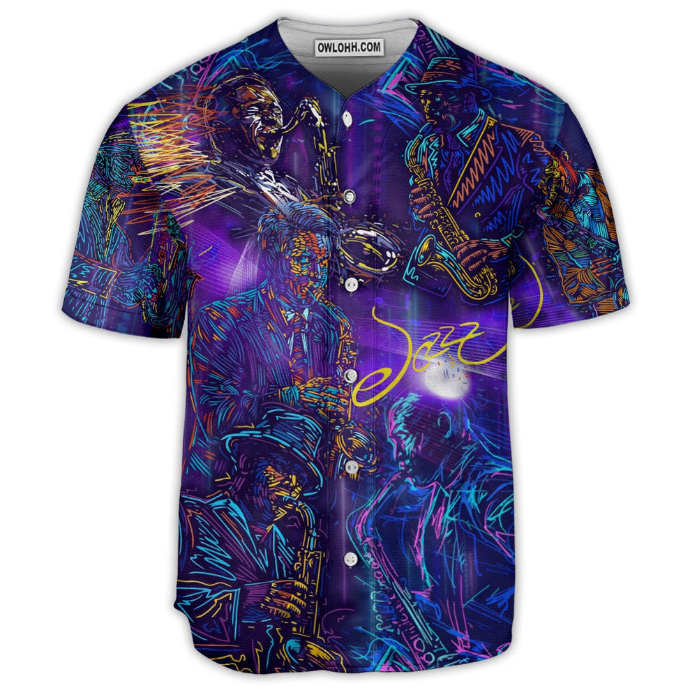 Saxophone Never Underestimate An Old Man With A Saxophone - Baseball Jersey