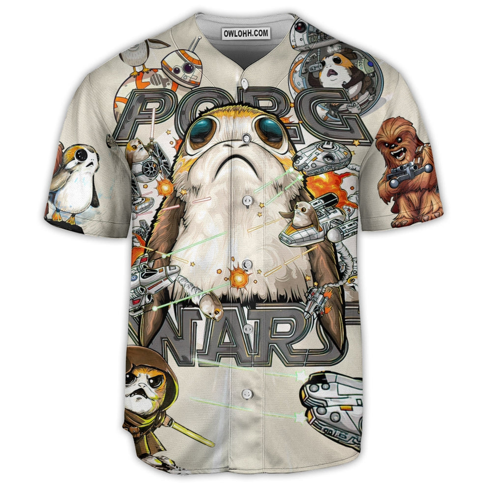 Star Wars Porg So Cute Porg Wars - Baseball Jersey - Chic Loom