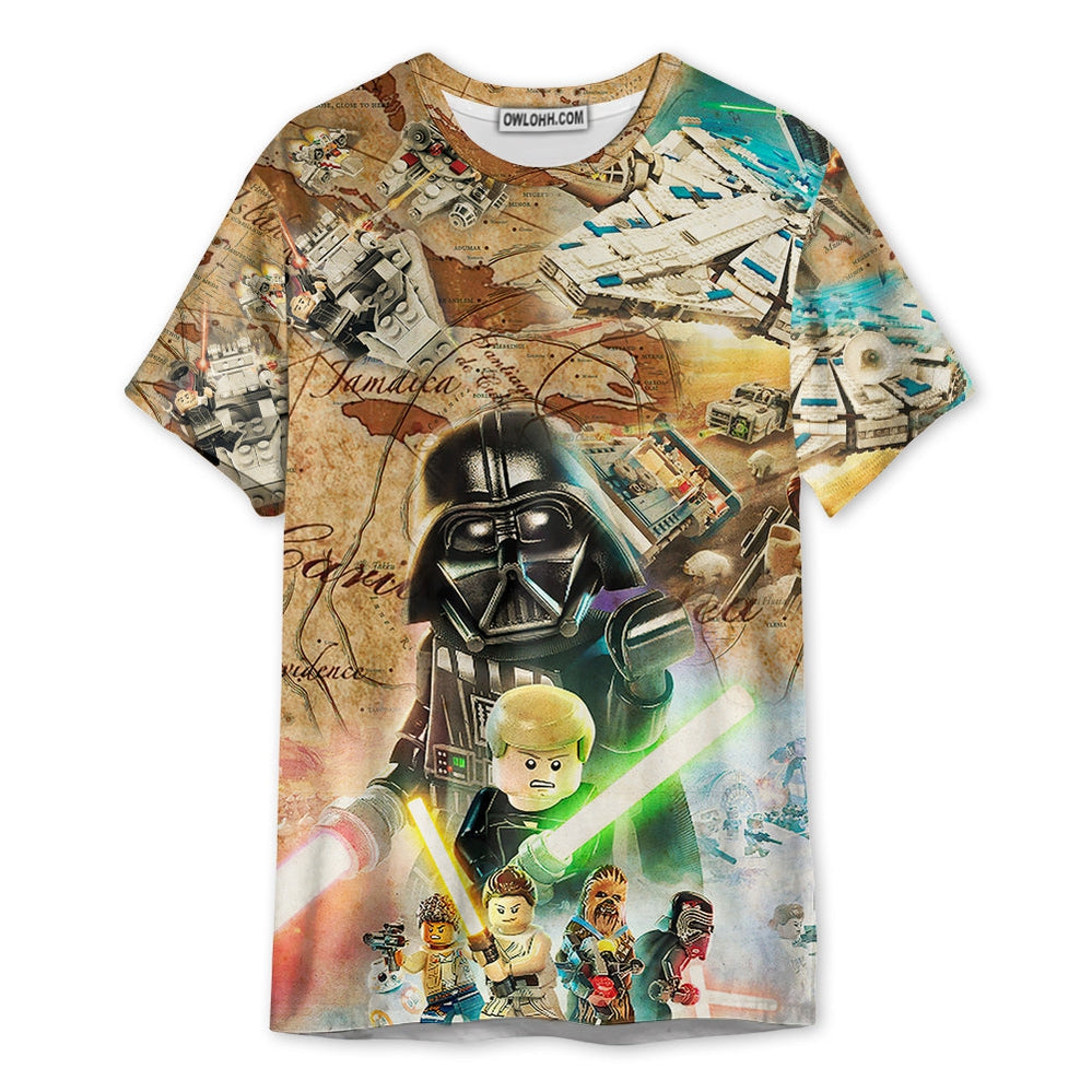 Star Wars Lego Pirate Vintage Ship - Unisex 3D T-shirt - Chic Loom