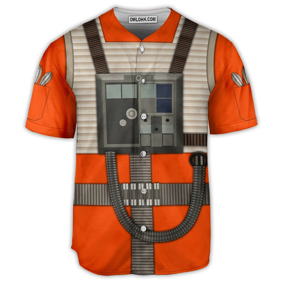 SW Rebel Pilot Cosplay - Baseball Jersey - Chic Loom
