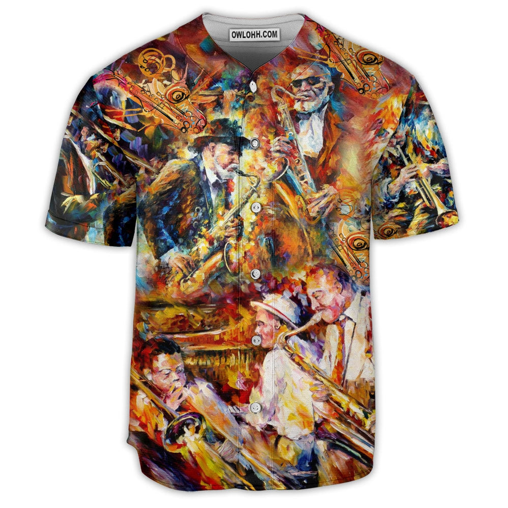 Saxophone Music Keep Calm And Love - Baseball Jersey