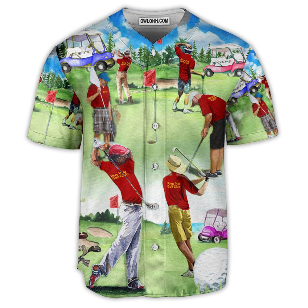 Golf Lover Golf Everyday Art Style - Baseball Jersey