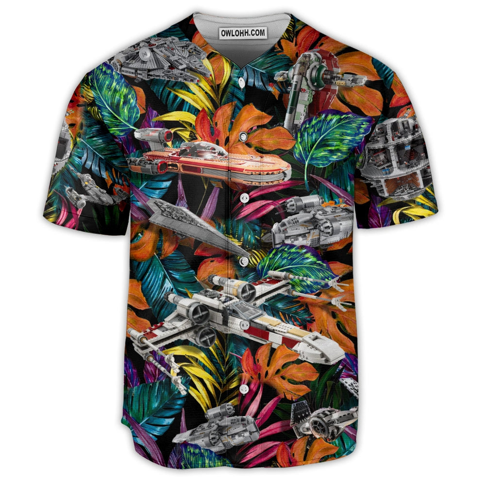 Star Wars Lego Ship Tropical - Baseball Jersey - Chic Loom