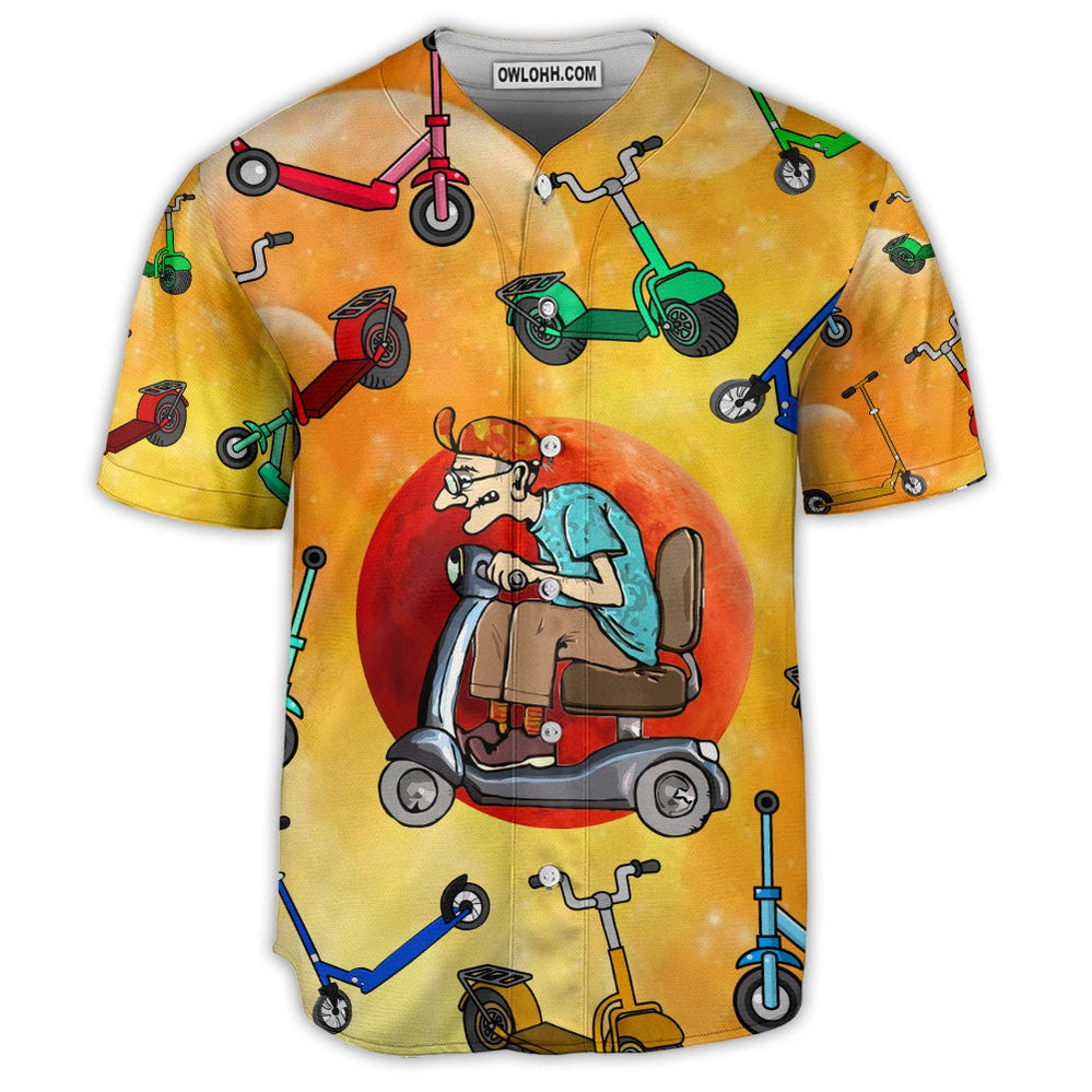 Scooter Solar System Never Underestimate - Baseball Jersey