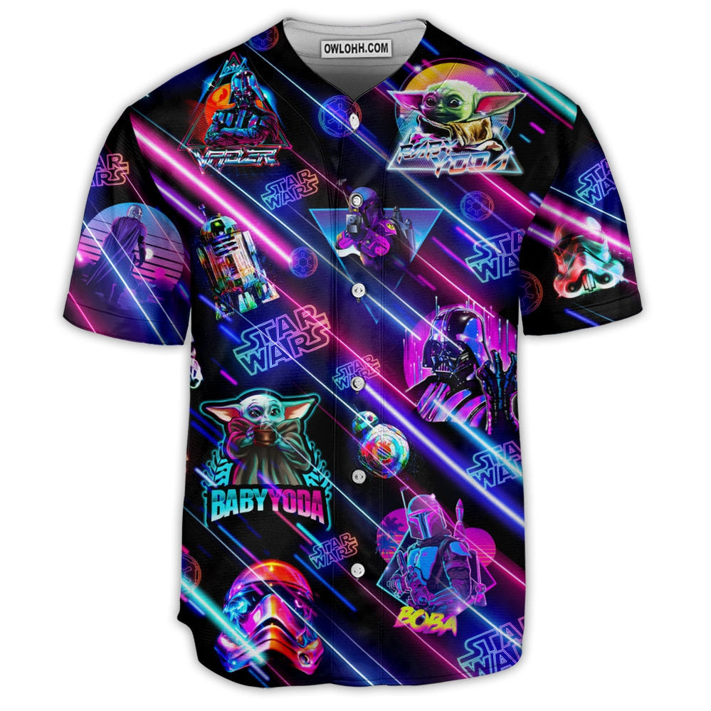 Star Wars Neon All Star Style - Baseball Jersey - Chic Loom