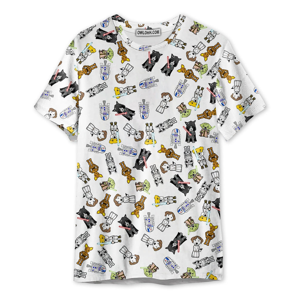 Star Dogs - Unisex 3D T-shirt - Chic Loom