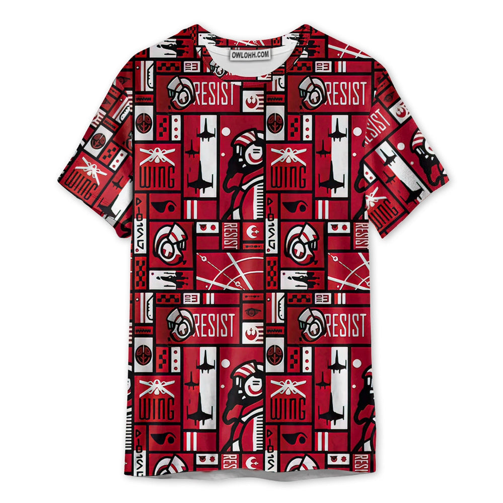 Starwars Wing Resist - Unisex 3D T-shirt - Chic Loom