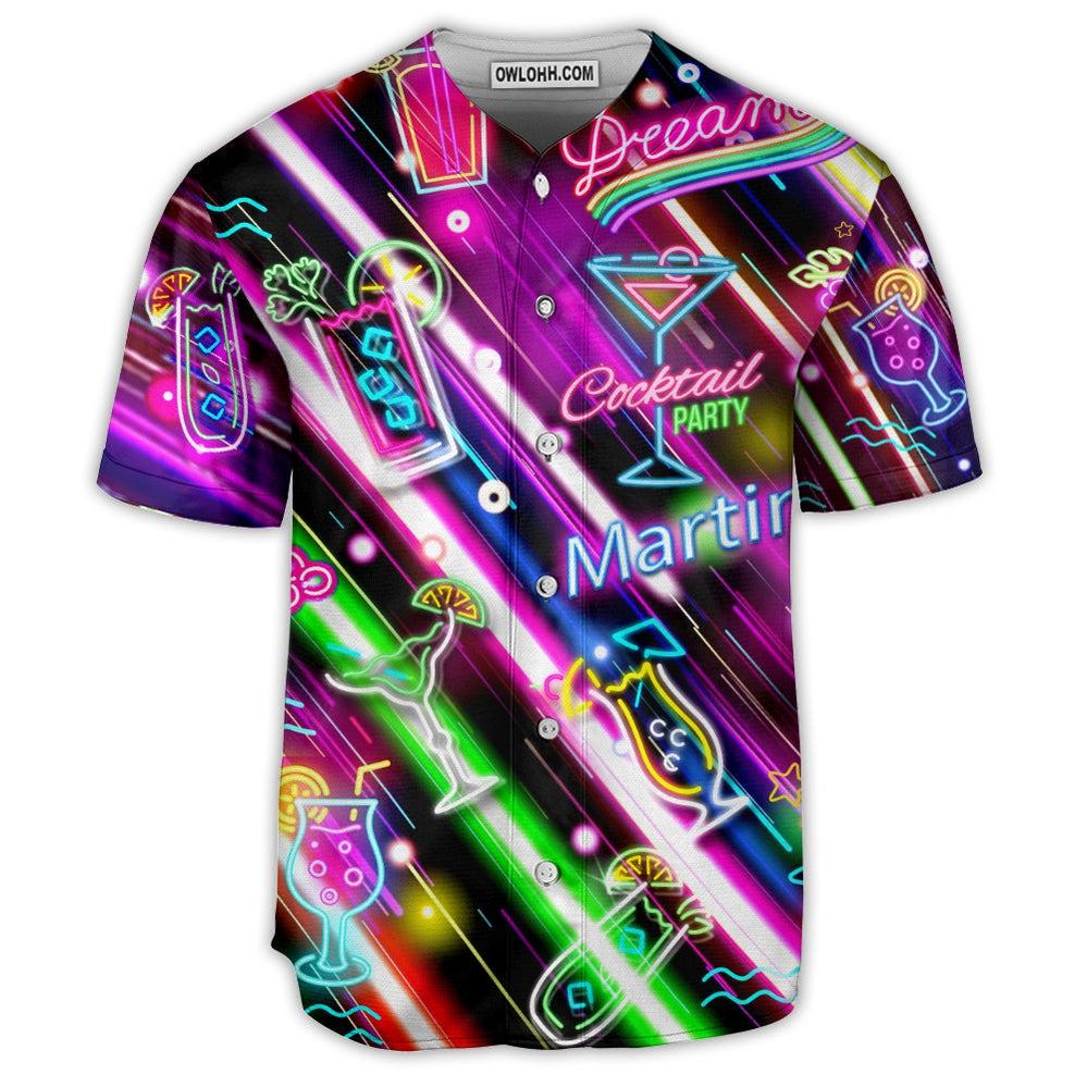 Cocktail Martini Happy Hour Stunning Style - Baseball Jersey  - Chic Loom