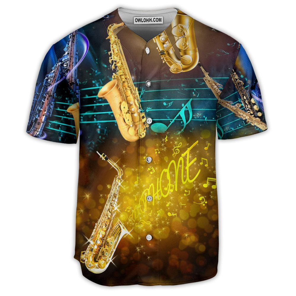 Saxophone Music All Night - Baseball Jersey