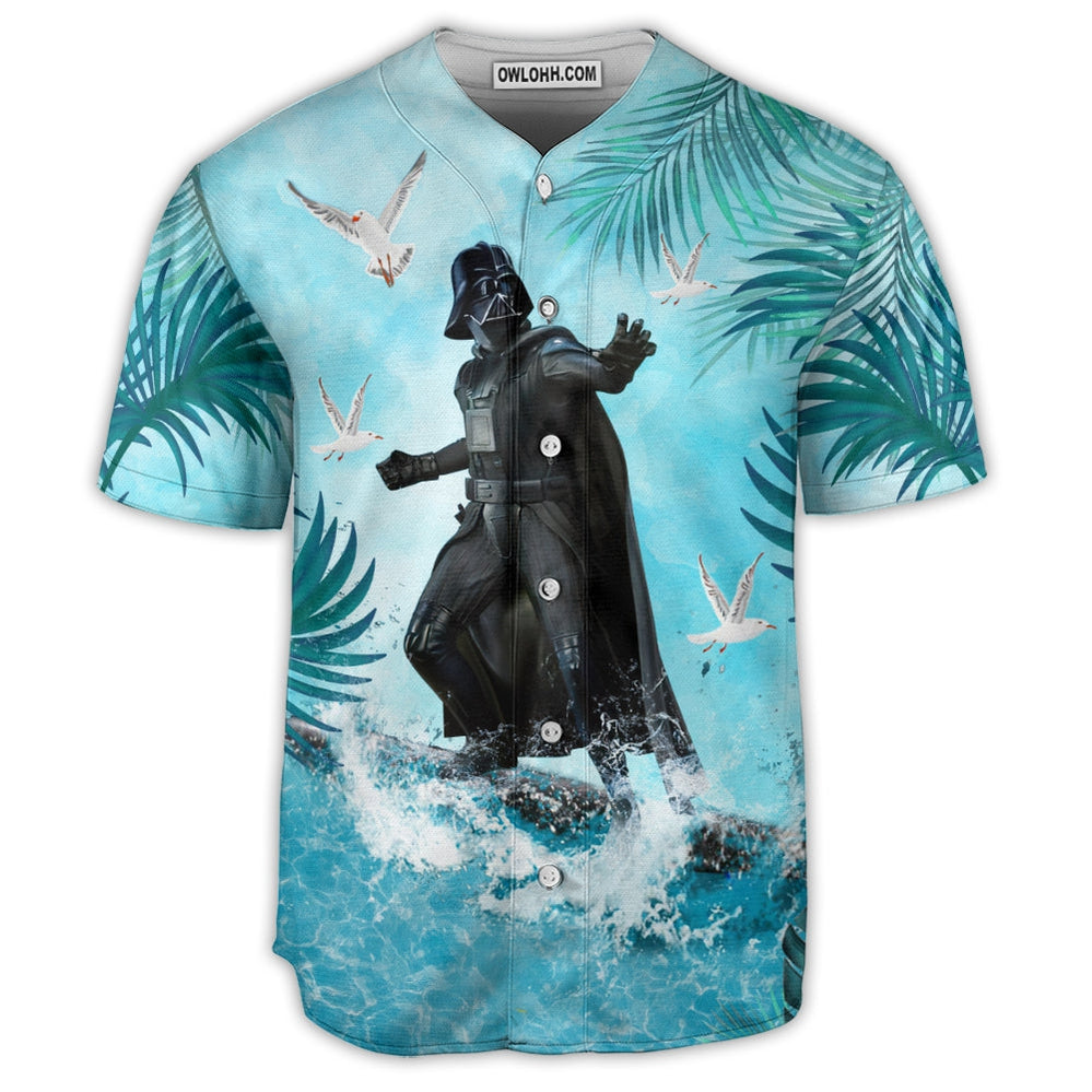 Starwars Darth Vader Surfing 02 - Baseball Jersey - Chic Loom