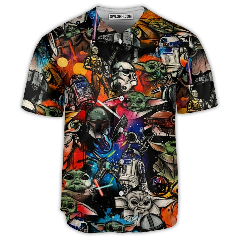 Starwars Highly Illogical Pattern - Baseball Jersey - Chic Loom