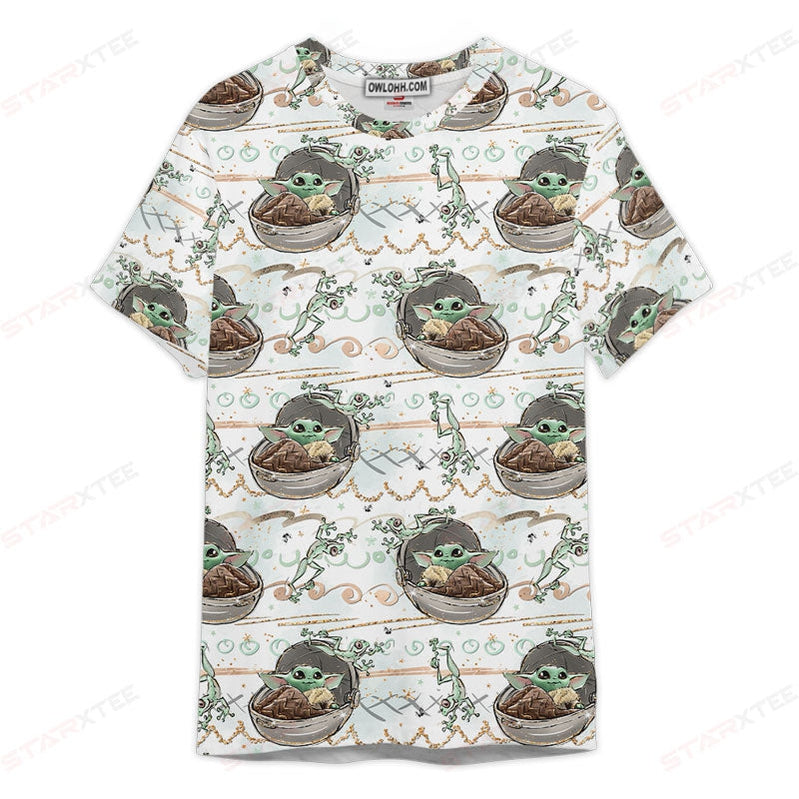 Star Wars Baby Yoda Pattern Gift For Fans Unisex 3D T-shirt - Chic Loom