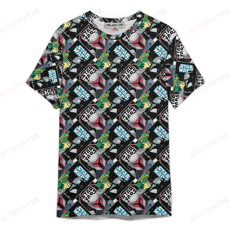 Star Wars Pattern Gift For Fans Unisex 3D T-shirt - Chic Loom