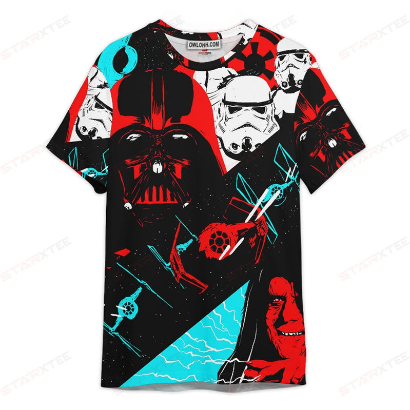 Star Wars Darth Vader Space The Dark Side Gift For Fans Unisex 3D T-shirt - Chic Loom