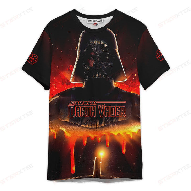 Star Wars Darth Vader Fire Gift For Fans Unisex 3D T-shirt - Chic Loom