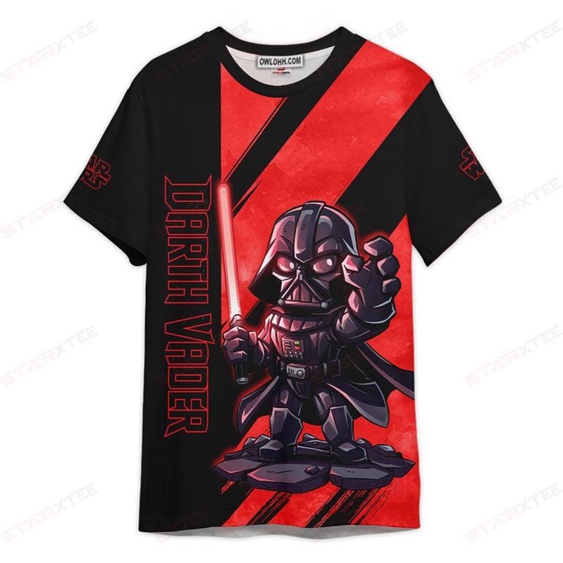 Star Wars Darth Vader Red Gift For Fans Unisex 3D T-shirt - Chic Loom