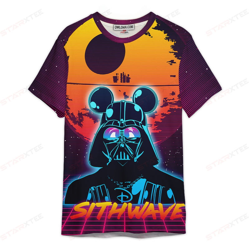 Star Wars Darth Vader Sithwave Gift For Fans Unisex 3D T-shirt - Chic Loom