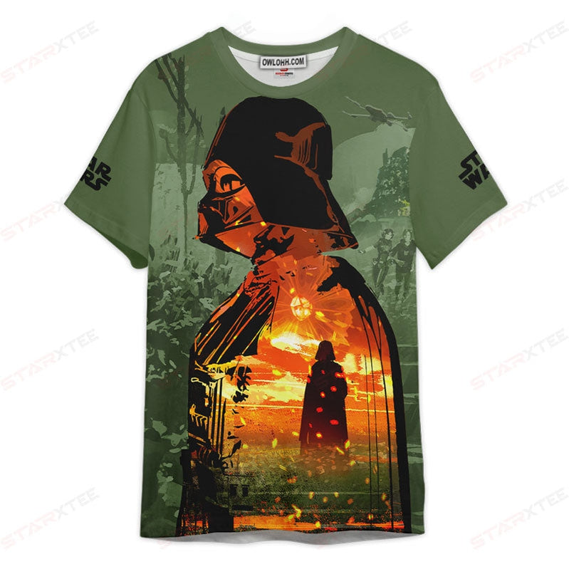 Star Wars Darth Vader Fire Gift For Fans Unisex 3D T-shirt - Chic Loom