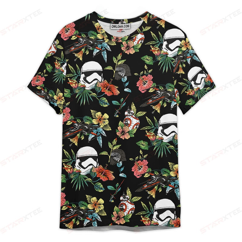 Star Wars Space Flower Gift For Fans Unisex 3D T-shirt - Chic Loom