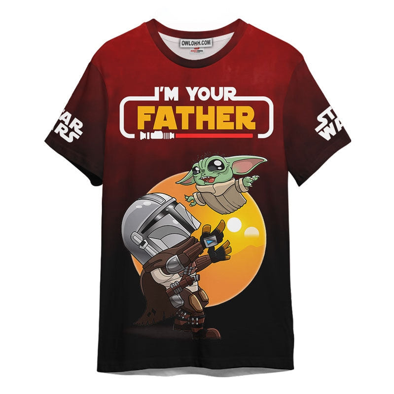 Star War I'm Your Father Best Dad In The Galaxy Father's Day Gift For Fans Unisex 3D T-shirt - Chic Loom