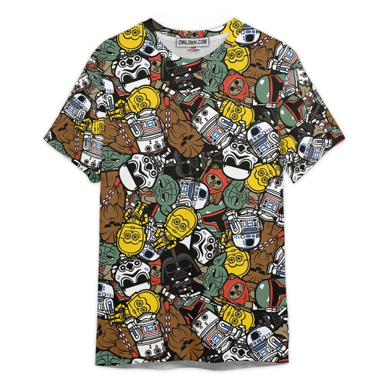 Star Wars Space Pattern Gift For Fans Unisex 3D T-shirt - Chic Loom