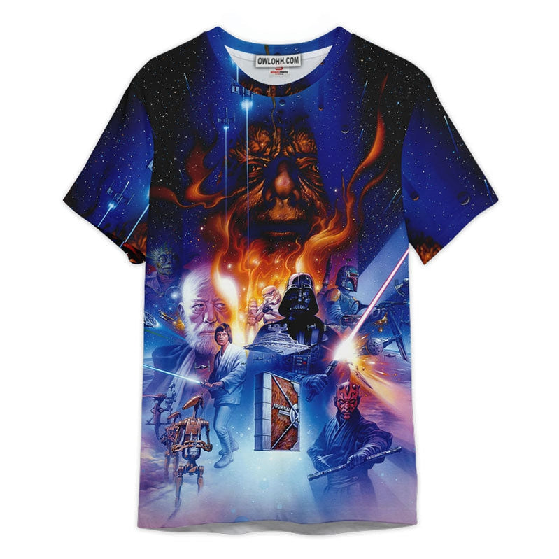 Star Wars Darth Vader Space Gift For Fans Unisex 3D T-shirt - Chic Loom