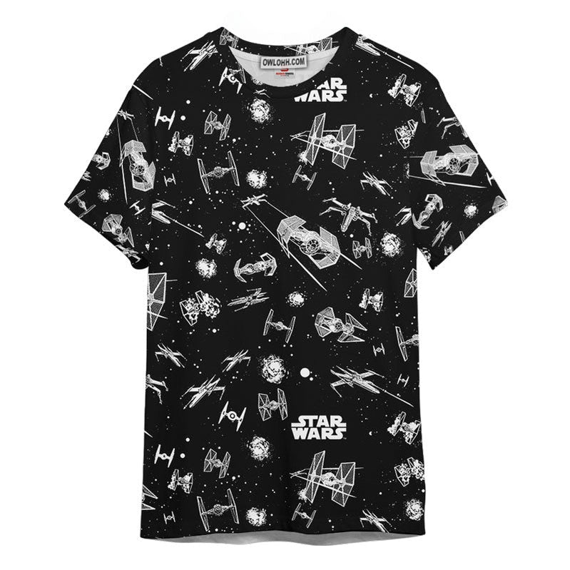 Star Wars Pattern Gift For Fans Unisex 3D T-shirt - Chic Loom