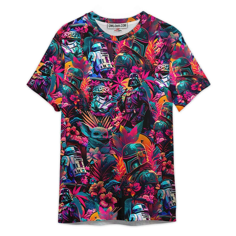 Star Wars Synthwave Summer Gift For Fans Unisex 3D T-shirt - Chic Loom