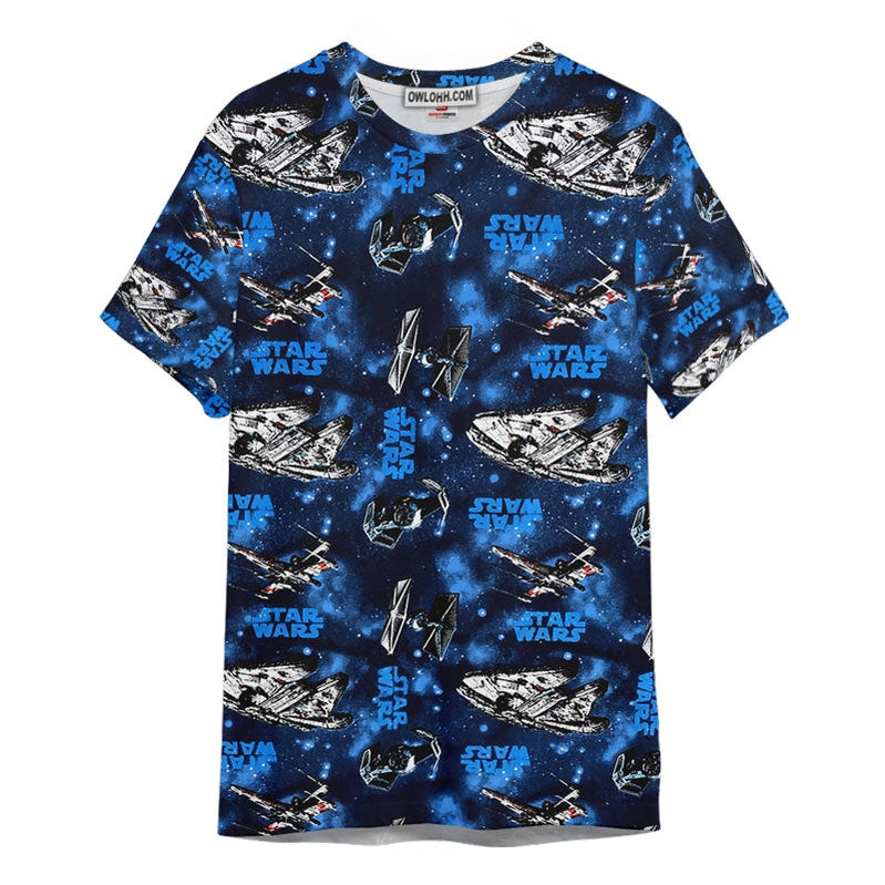 Star Wars Pattern Blue 2 Gift For Fans Unisex 3D T-shirt - Chic Loom