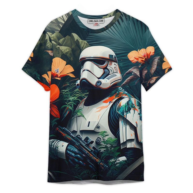 Star Wars Stormtrooper Tropical Gift For Fans Unisex 3D T-shirt - Chic Loom