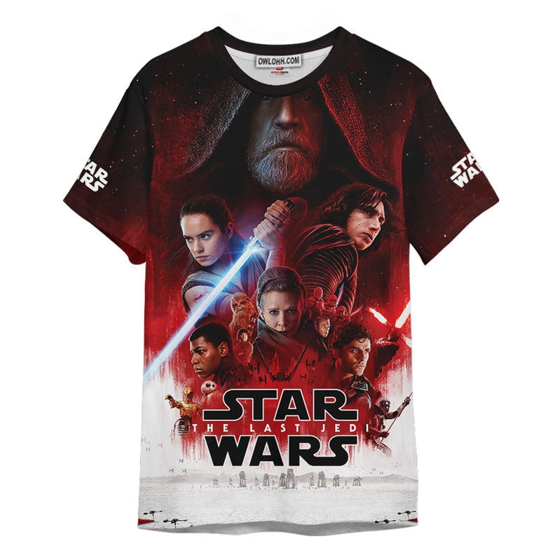 Star Wars The Last Jedi Gift For Fans Unisex 3D T-shirt - Chic Loom