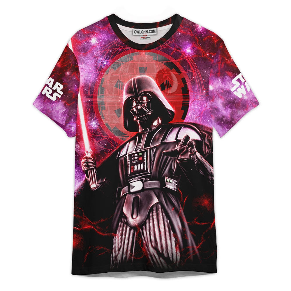 Star Wars Darth Vader Purple Gift For Fans Unisex 3D T-shirt - Chic Loom